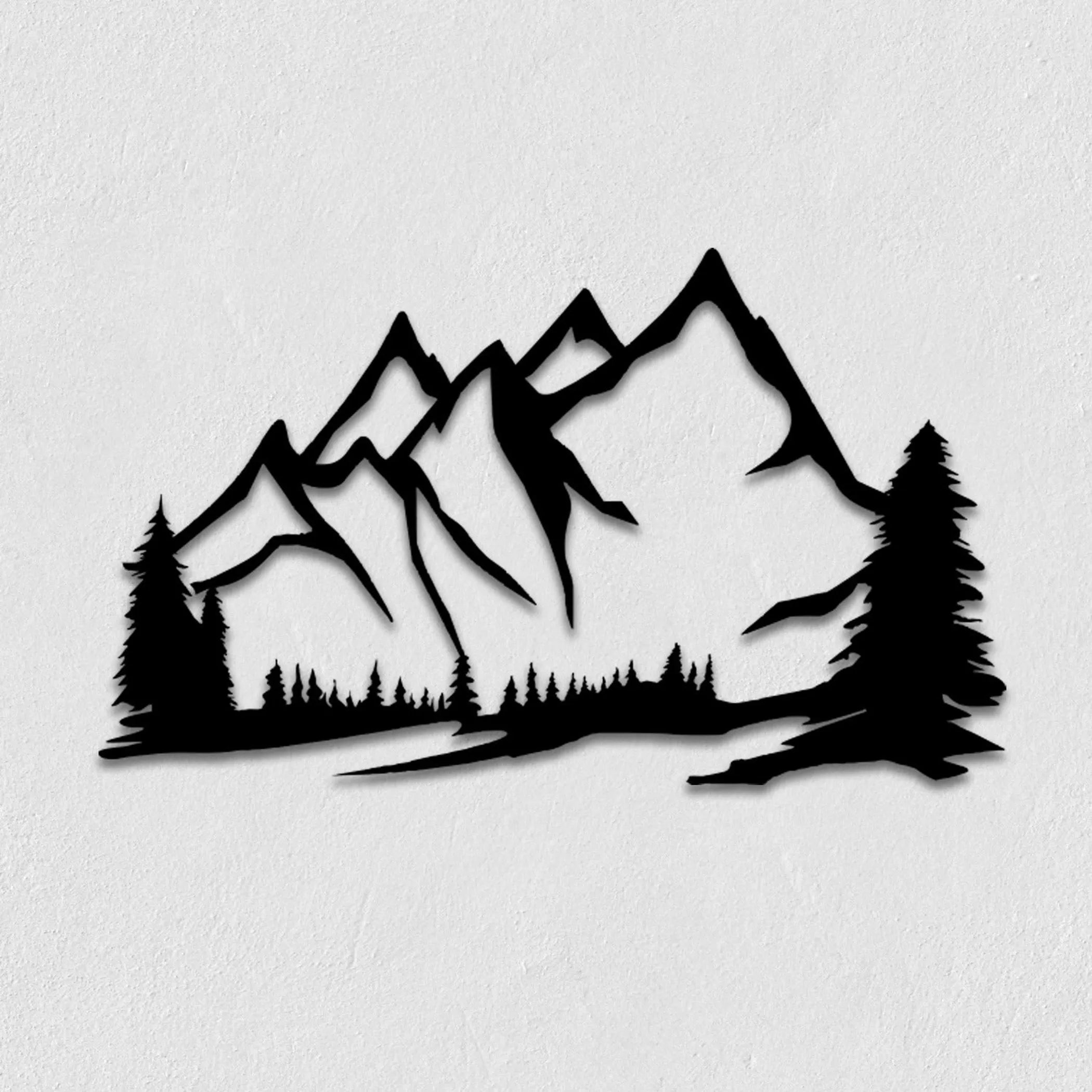 Mountain Metal Wall Art