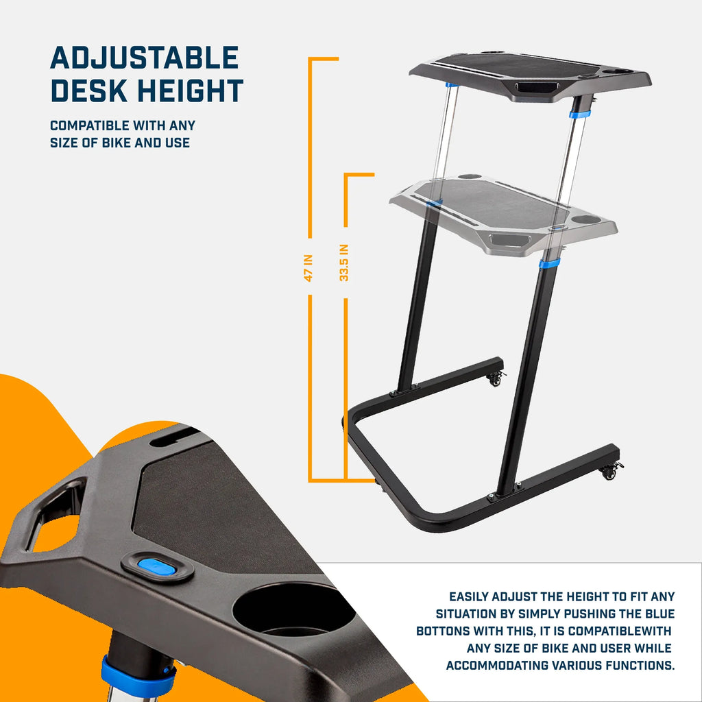 Indoor Bike Trainer Fitness Multi-Tasking Desk