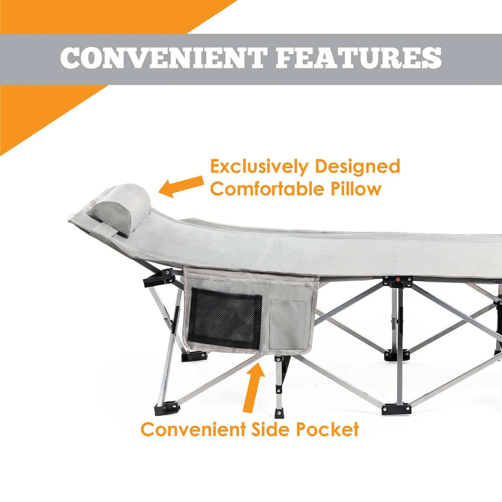 Outdoor Folding Camping Cot - Extra-Large