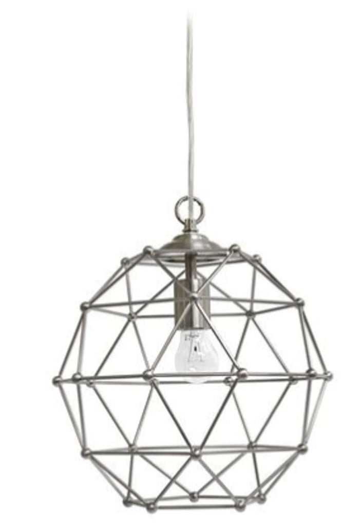 Elegant Designs 1 Light Hexagon Industrial Rustic Pendant Light