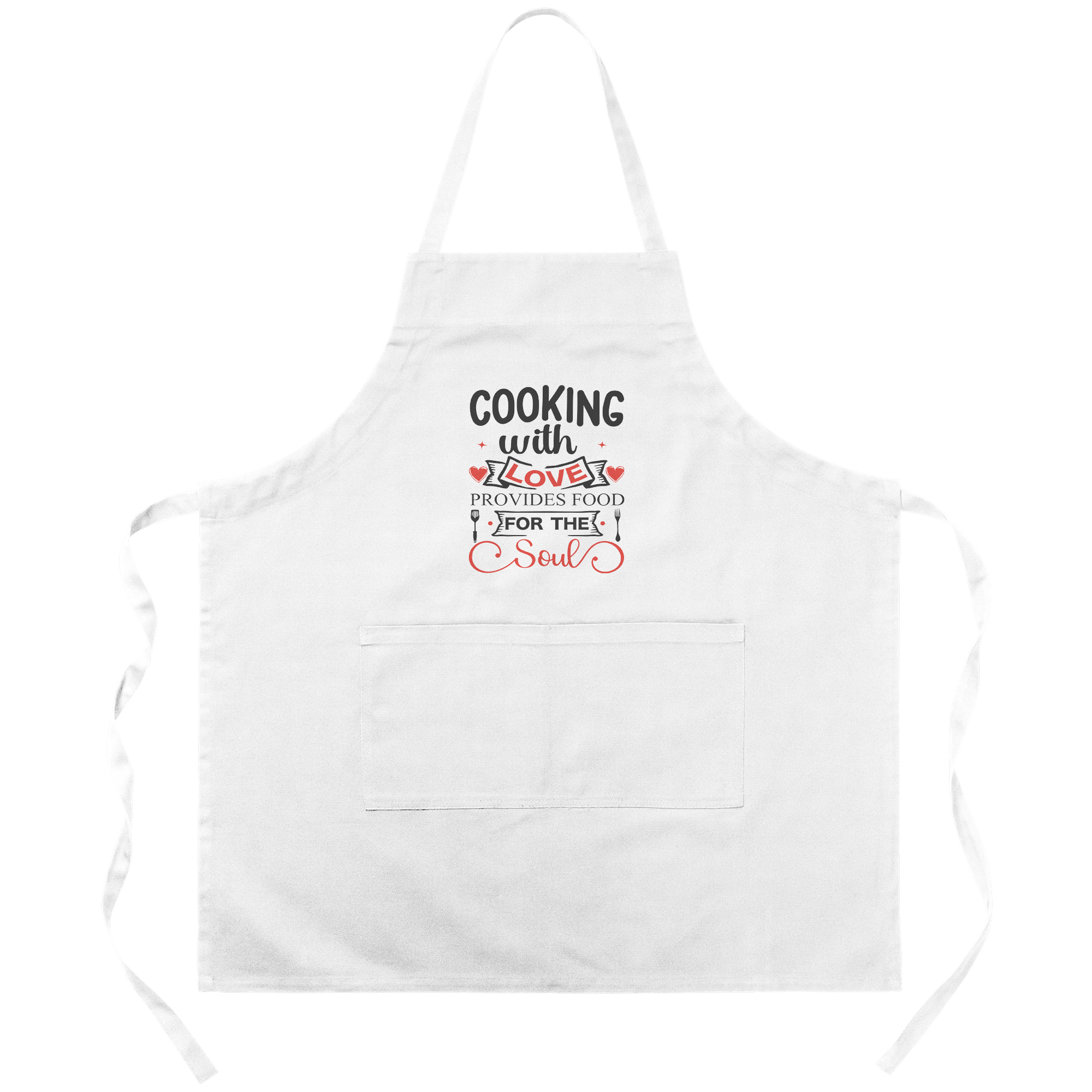 Cooking With Love Provides Food For The Soul Cotton Twill Apron