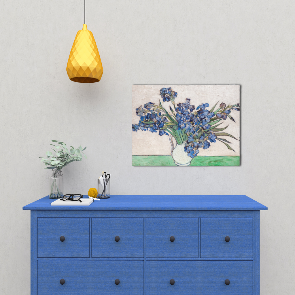 Irises by Vincent Van Gogh Custom Canvas Wall Art 18” x 24” FREE Shipping Home Decor