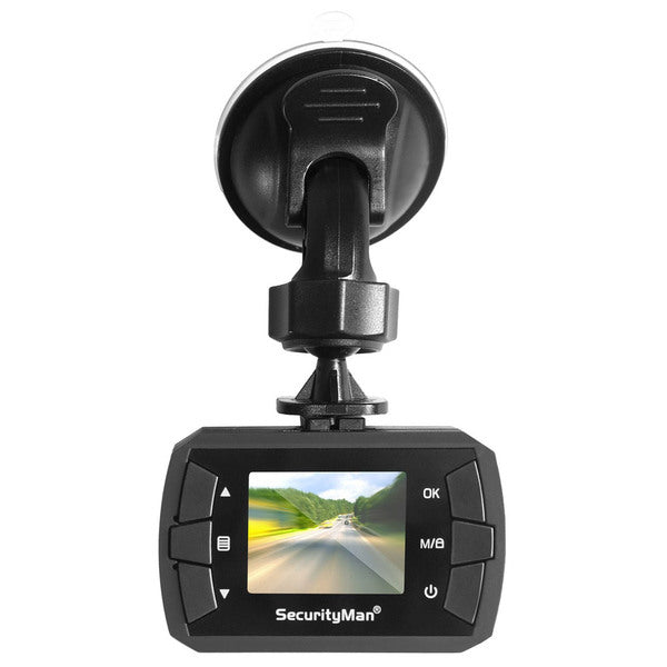 SecurityMan MicroHD Car Camera Recorder Dashcam with Built-In Impact Sensor